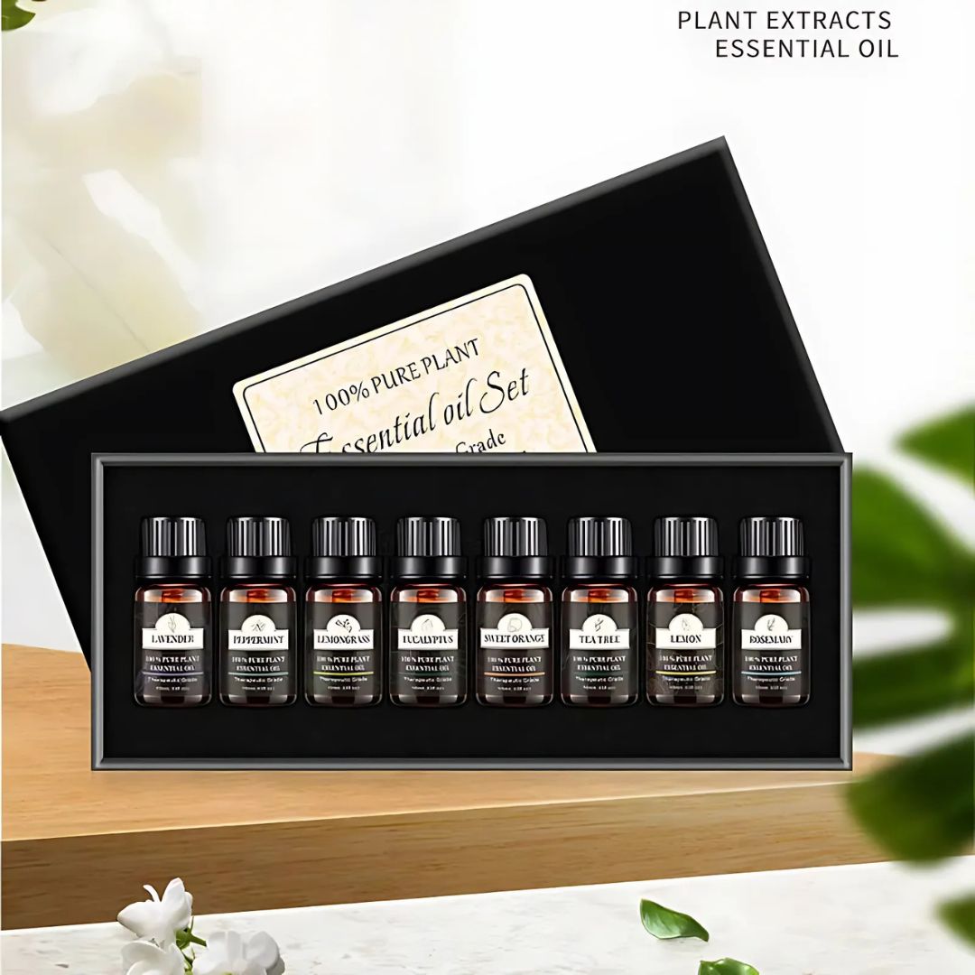 Go Deeper Therapeutic-Grade Essential Oils 8 Piece Set