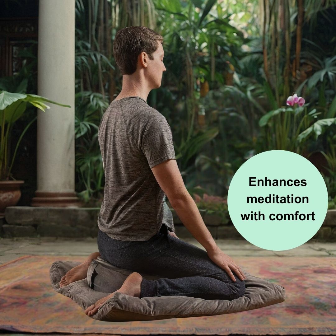 Go Deeper Traditional Tibetan Meditation Pillow Dressed in Beautiful Velvet
