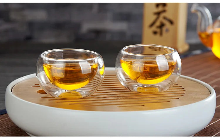 Go Deeper Exquisite Double-Layer Heat-Resistant Glass Tea Set