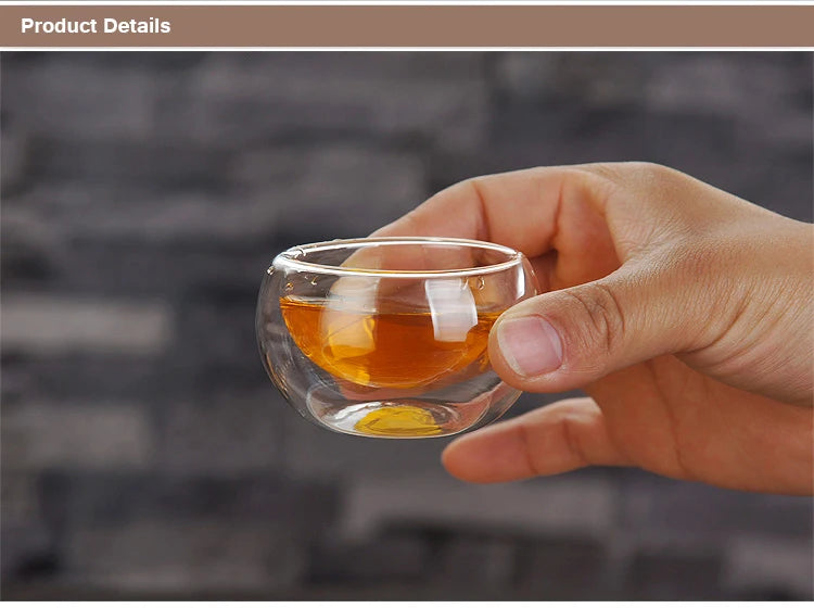 Go Deeper Exquisite Double-Layer Heat-Resistant Glass Tea Set
