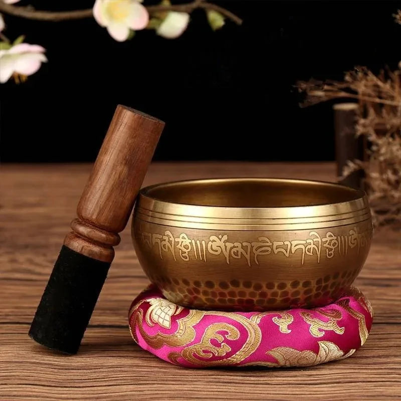 Go Deeper Awaken Your Spirit: The Enchanting Singing Bowl for Tranquil Meditation Small, and Medium