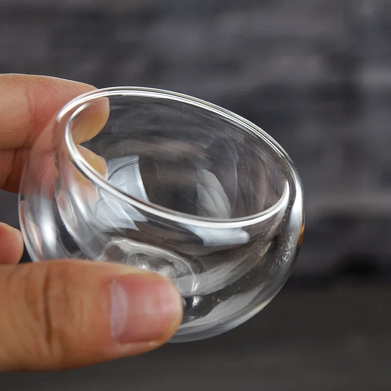 Go Deeper Exquisite Double-Layer Heat-Resistant Glass Tea Set