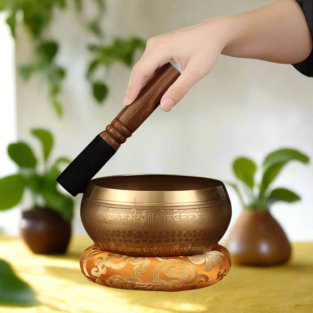 Go Deeper Awaken Your Spirit: The Enchanting Singing Bowl for Tranquil Meditation, Large
