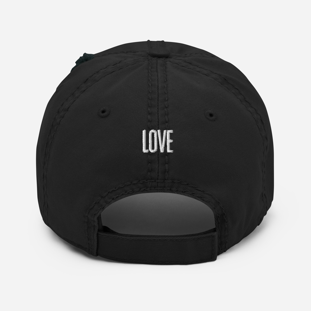 Calligraphy Love Traditional Chinese-designed Distressed Dad Hat