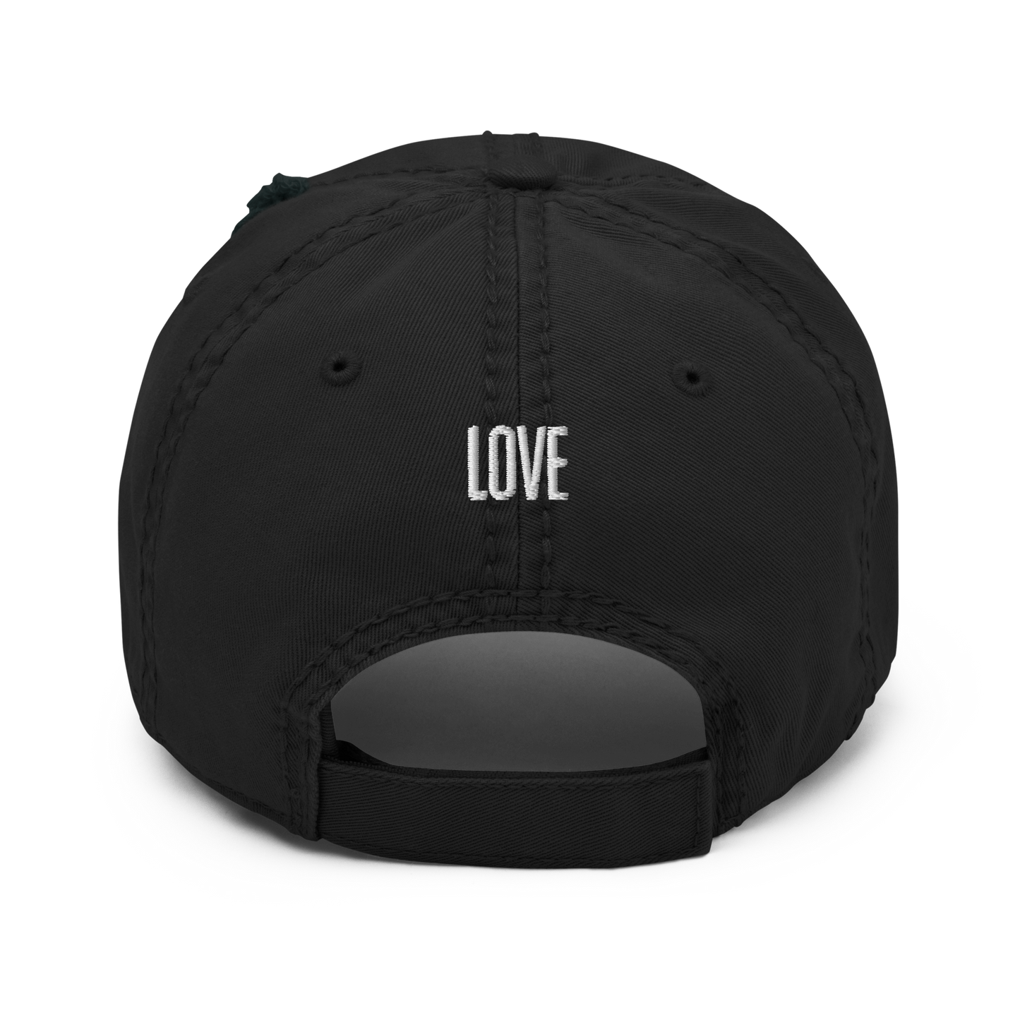 Calligraphy "Love" Amharic-Ethiopian Letter-design Distressed Dad Hat