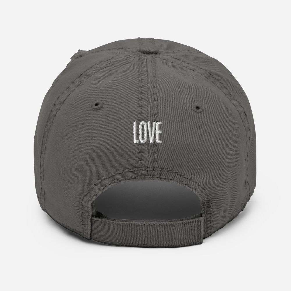 Calligraphy Love Traditional Chinese-designed Distressed Dad Hat