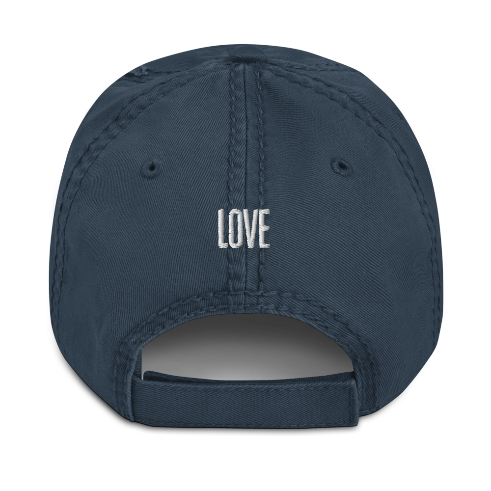 Calligraphy Love Traditional Chinese-designed Distressed Dad Hat