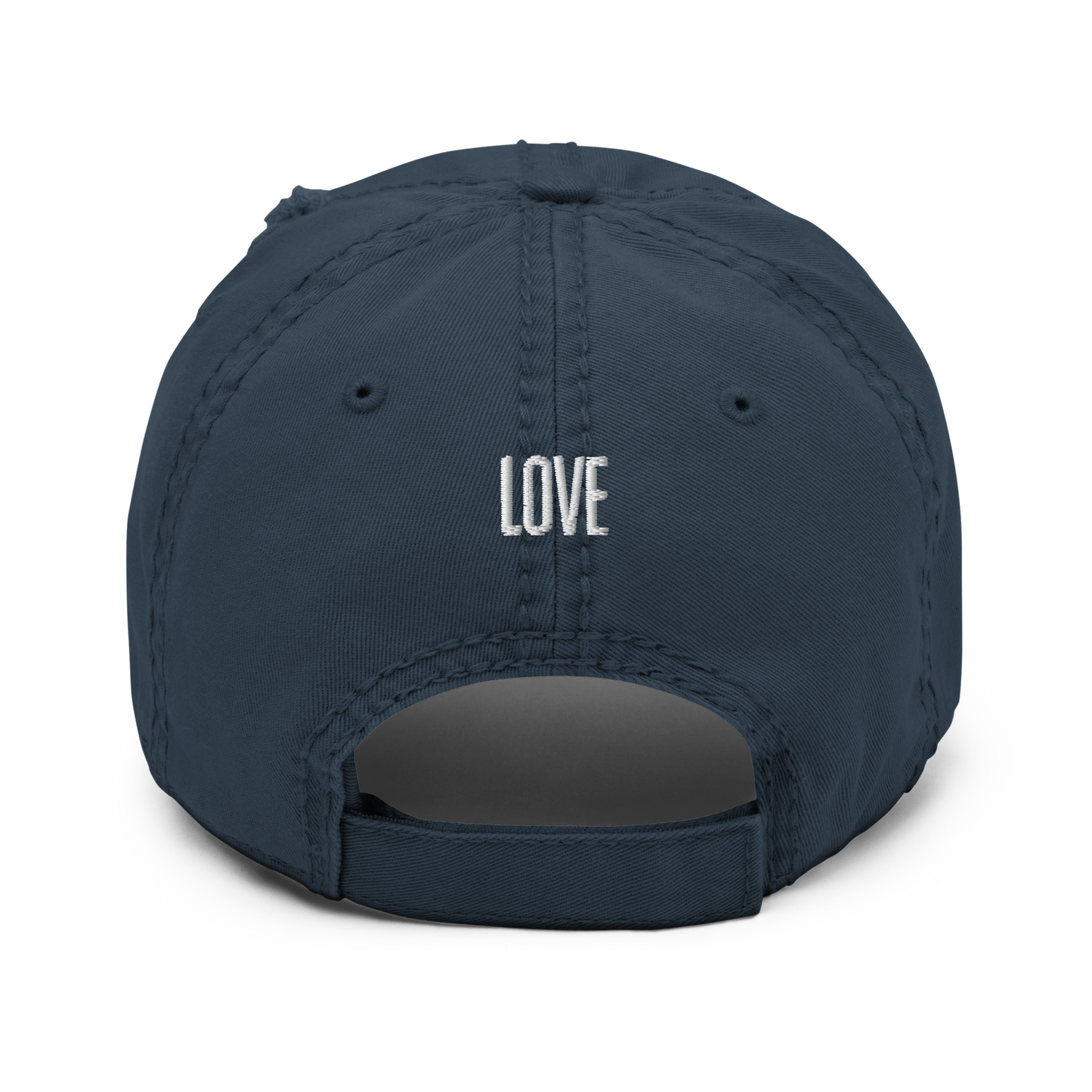 Calligraphy "Love" Amharic-Ethiopian Letter-design Distressed Dad Hat