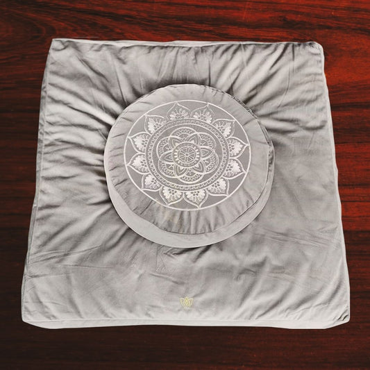 Go Deeper Traditional Tibetan Meditation Pillow Dressed in Beautiful Velvet