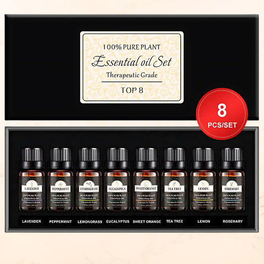 Go Deeper Therapeutic-Grade Essential Oils 8 Piece Set